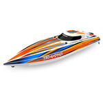 Traxxas Disruptor: 26″ Brushless 4s RC Boat with Rapid Right - ORANGE