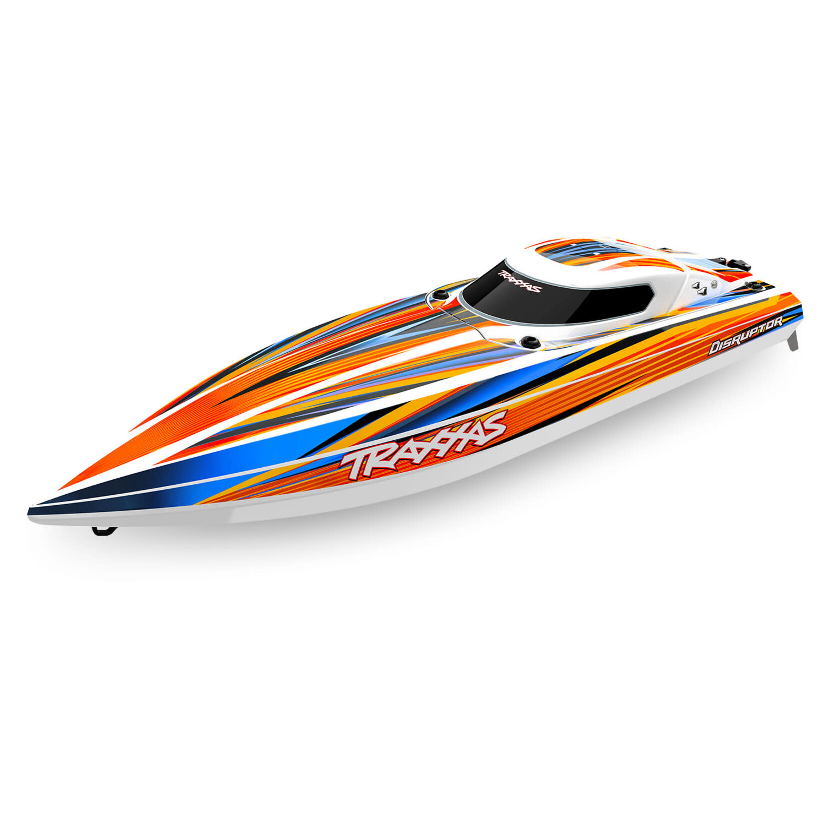 Traxxas Disruptor: 26″ Brushless 4s RC Boat with Rapid Right - ORANGE