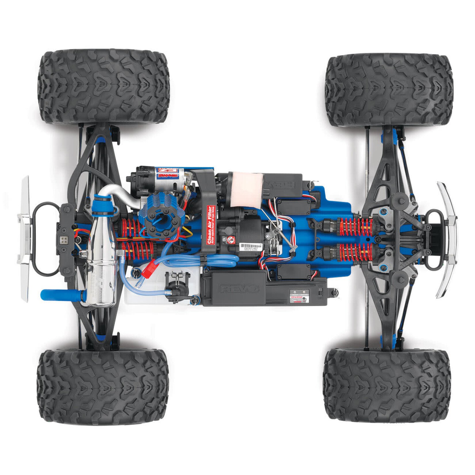 Traxxas Revo ®3.3: 1/10 Scale 4WD Nitro-Powered Monster Truck - BLUE