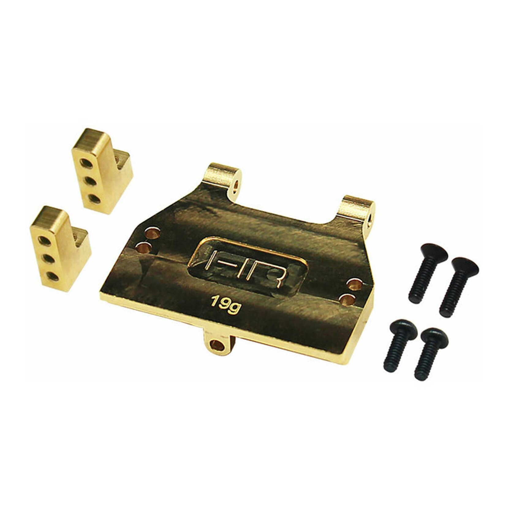 Hot Racing (HR) Brass Servo Mount (Reefs, Emax & Savox), 1/18 Redcat Ascent-18