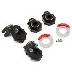 Samix TRX-4 Brass Steering knuckle, portal cover and brake rotor set