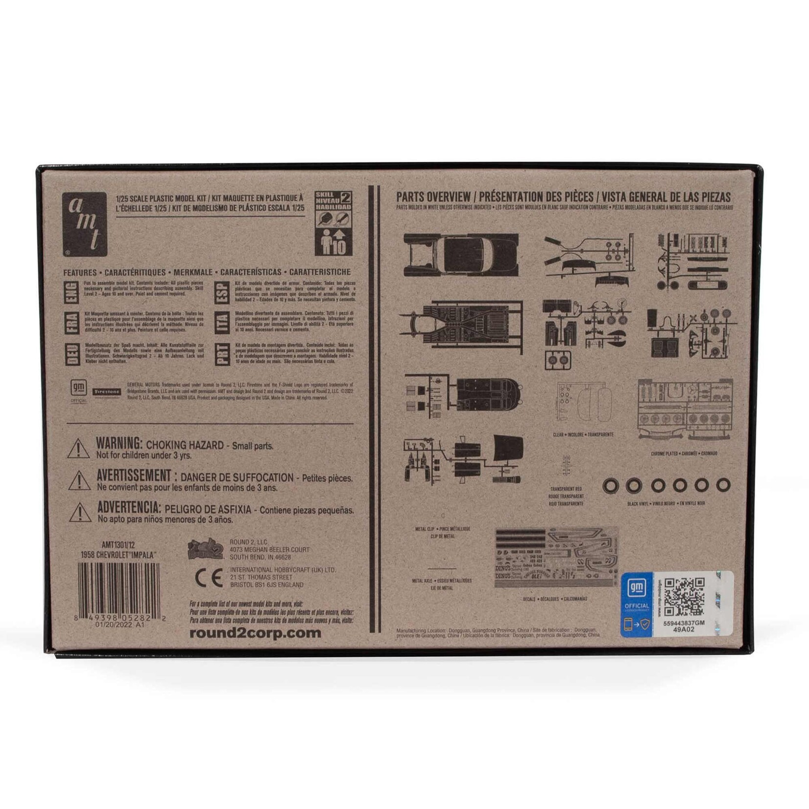 AMT 1/25 1958 Chevy Impala Hardtop "Ala Impala" Model Kit