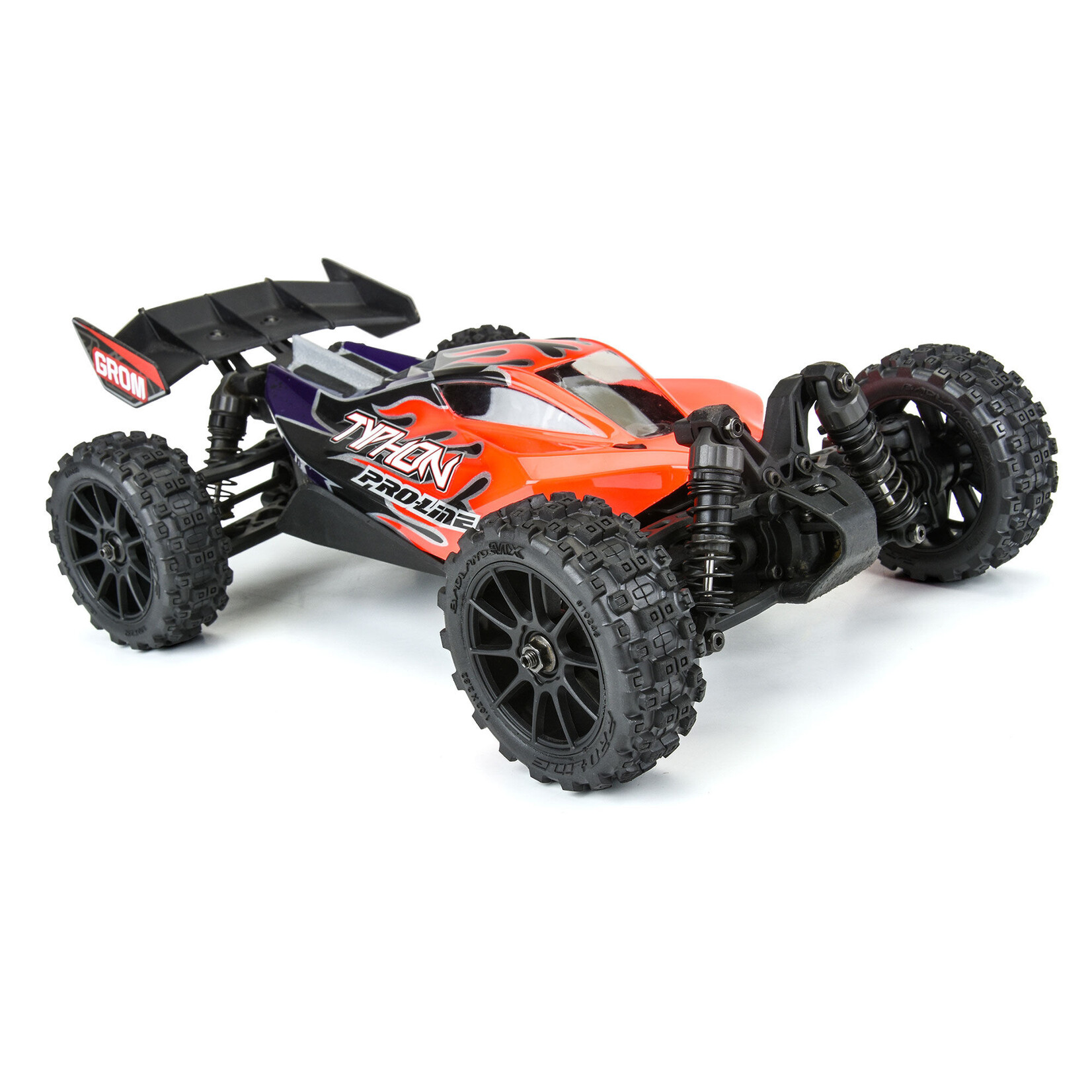 Pro-Line Badlands MX 1.9" Buggy Tires MTD Mach-10 Black Wheels: Typhon GROM