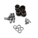 Treal Hobby Axial SCX24 Brass Wheel Hex Hub Adapters (4) (2.4g) (+5mm)