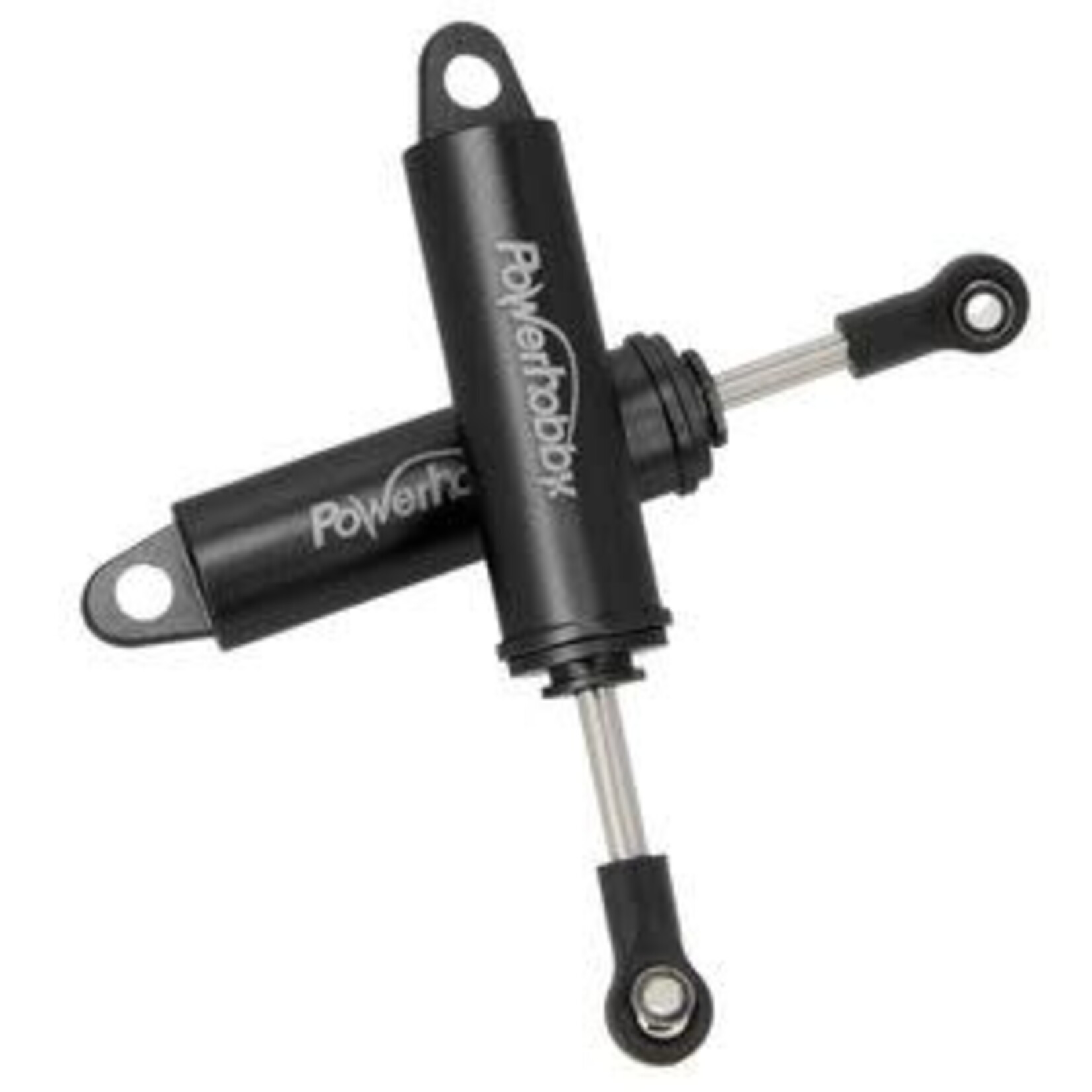 PowerHobby 80mm Promatics Two Stage Internal Spring Shocks, Black, 2 Shocks