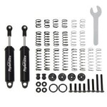 PowerHobby 90mm Promatics Two Stage Internal Spring Shocks, Black, 2 Shocks