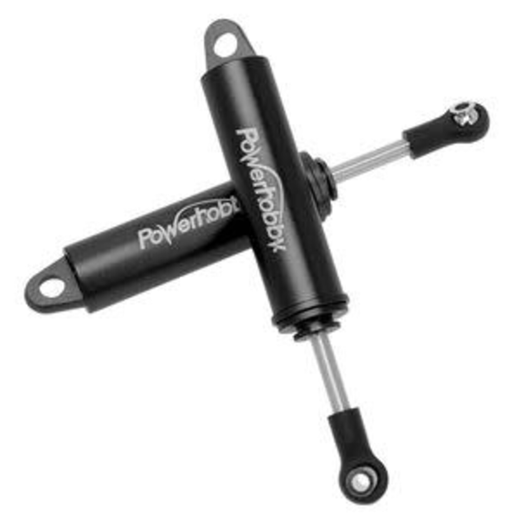 PowerHobby 90mm Promatics Two Stage Internal Spring Shocks, Black, 2 Shocks