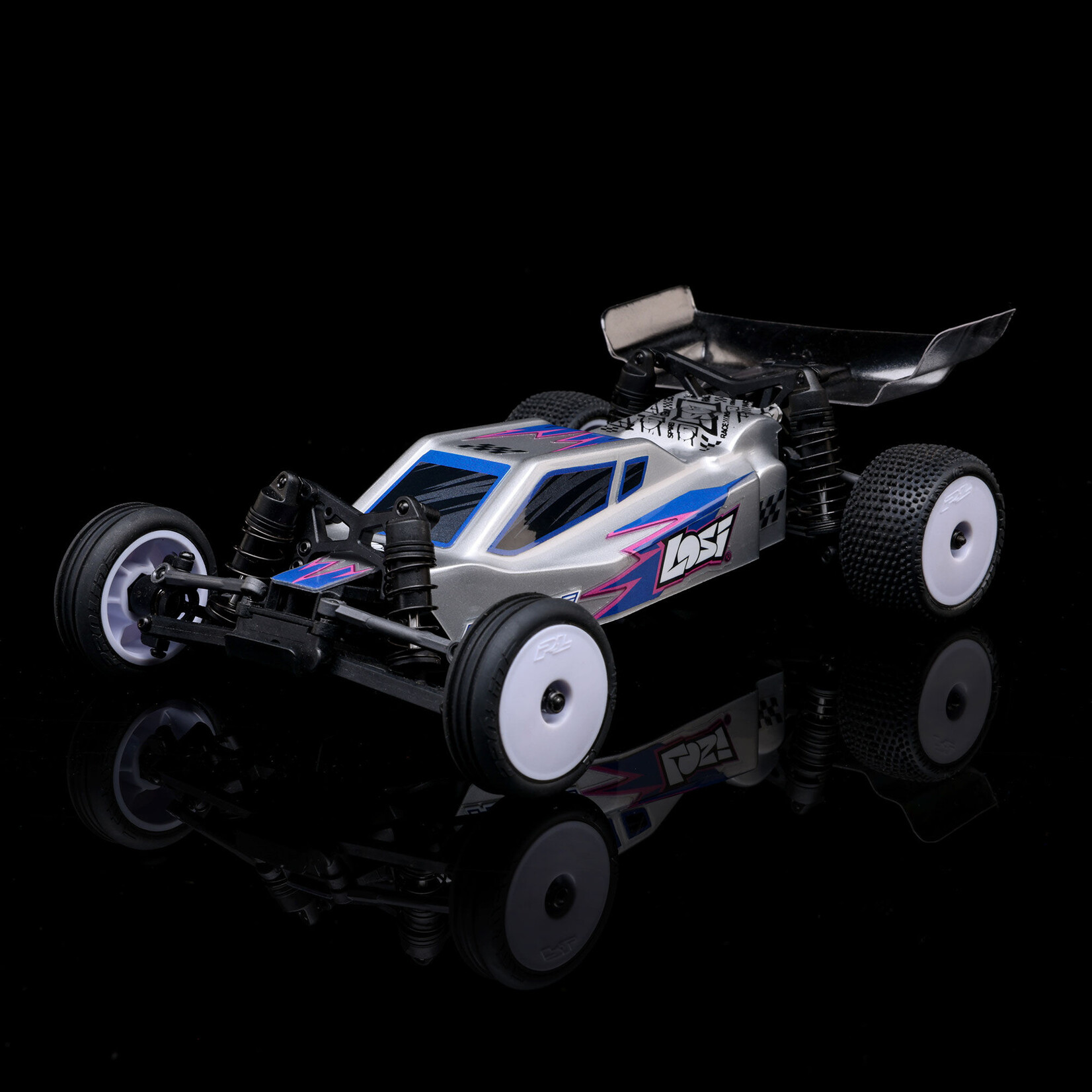 Losi 1/24 Micro-B 2WD Buggy RTR, Silver