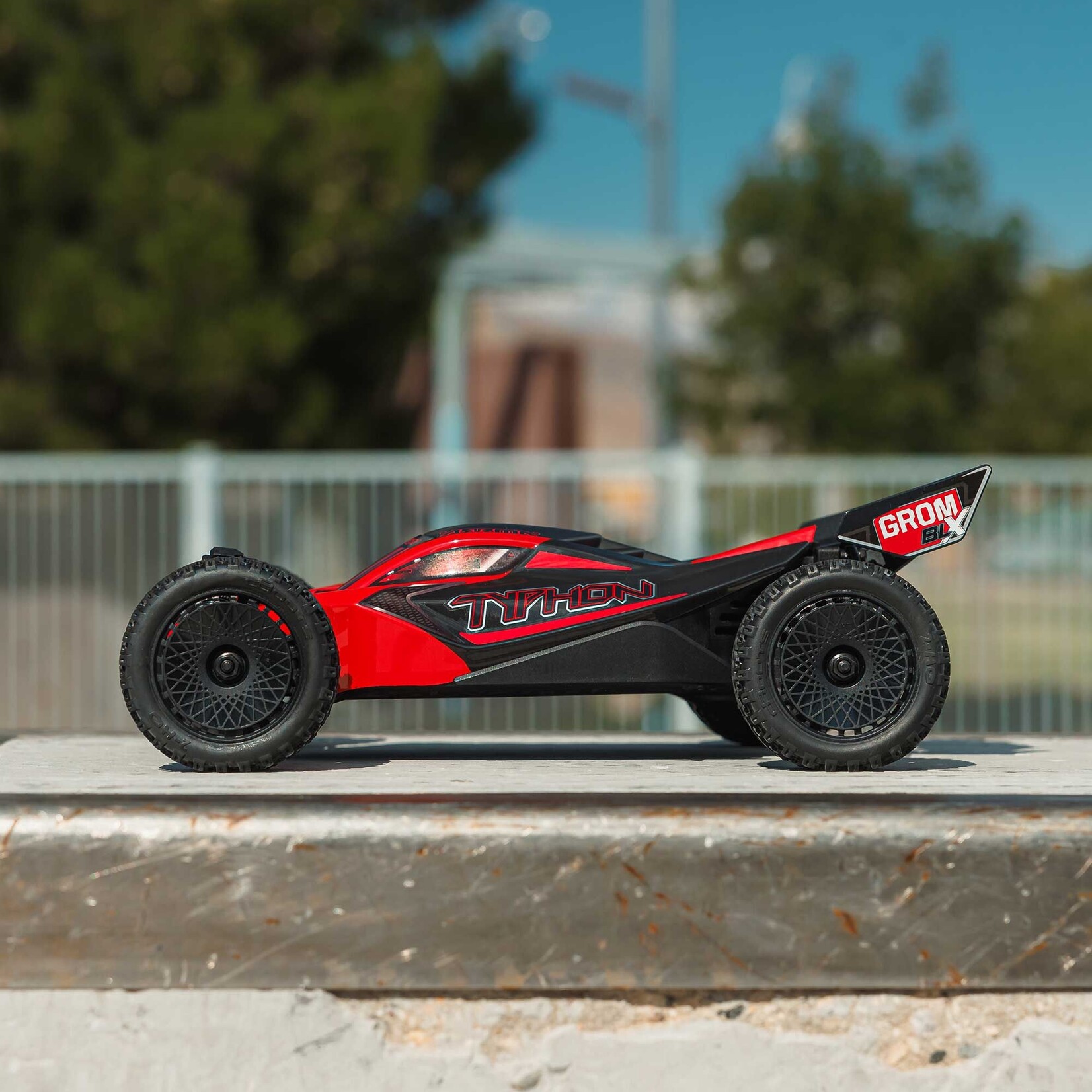 Arrma TYPHON GROM 223S BLX Brushless 4X4 Small Scale Buggy RTR with DSC (Battery & Charger included), Red