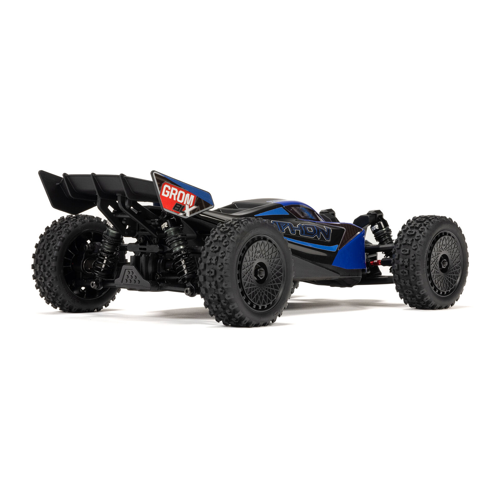 Arrma TYPHON GROM 223S BLX Brushless 4X4 Small Scale Buggy RTR with DSC (Battery & Charger included), Blue