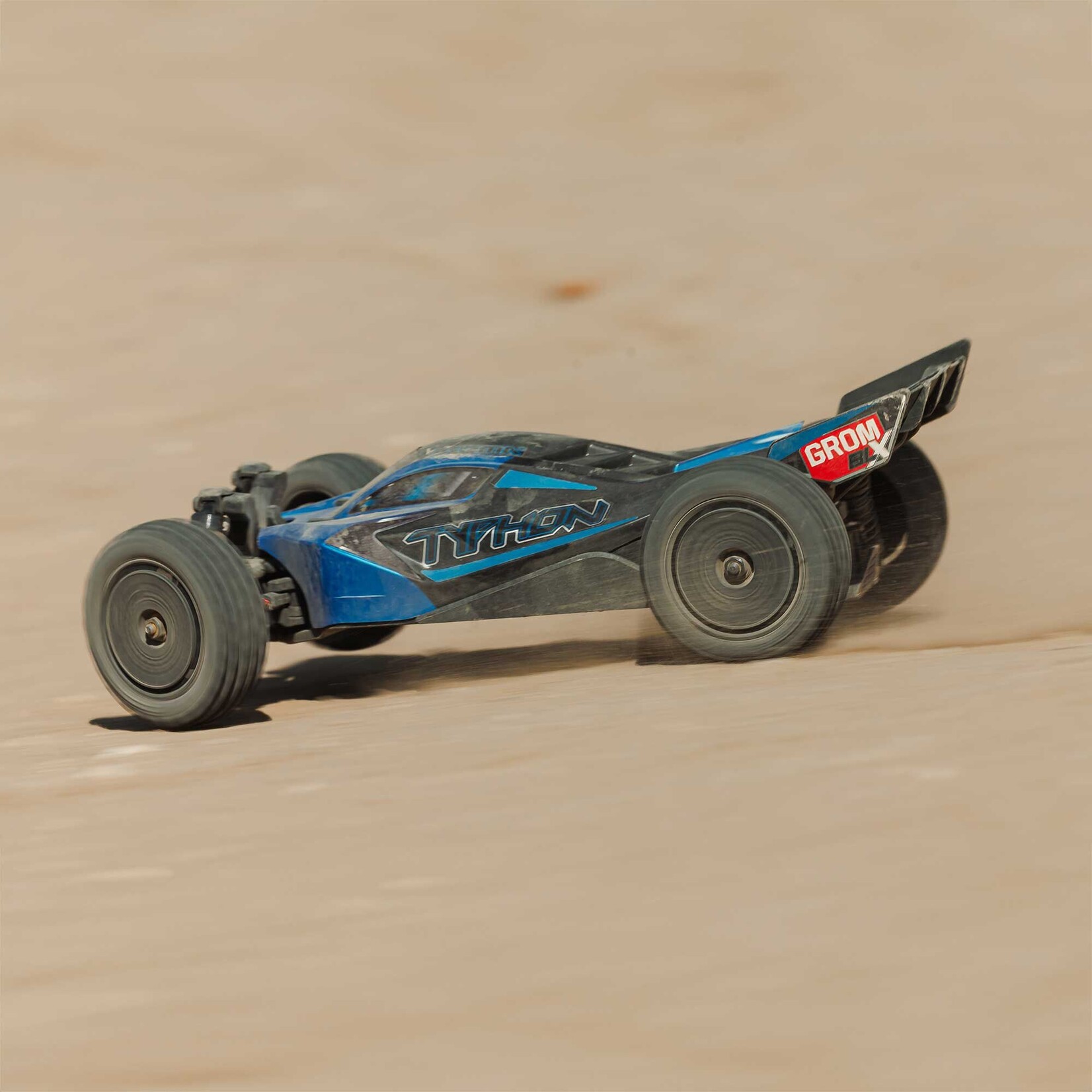 Arrma TYPHON GROM 223S BLX Brushless 4X4 Small Scale Buggy RTR with DSC (Battery & Charger included), Blue