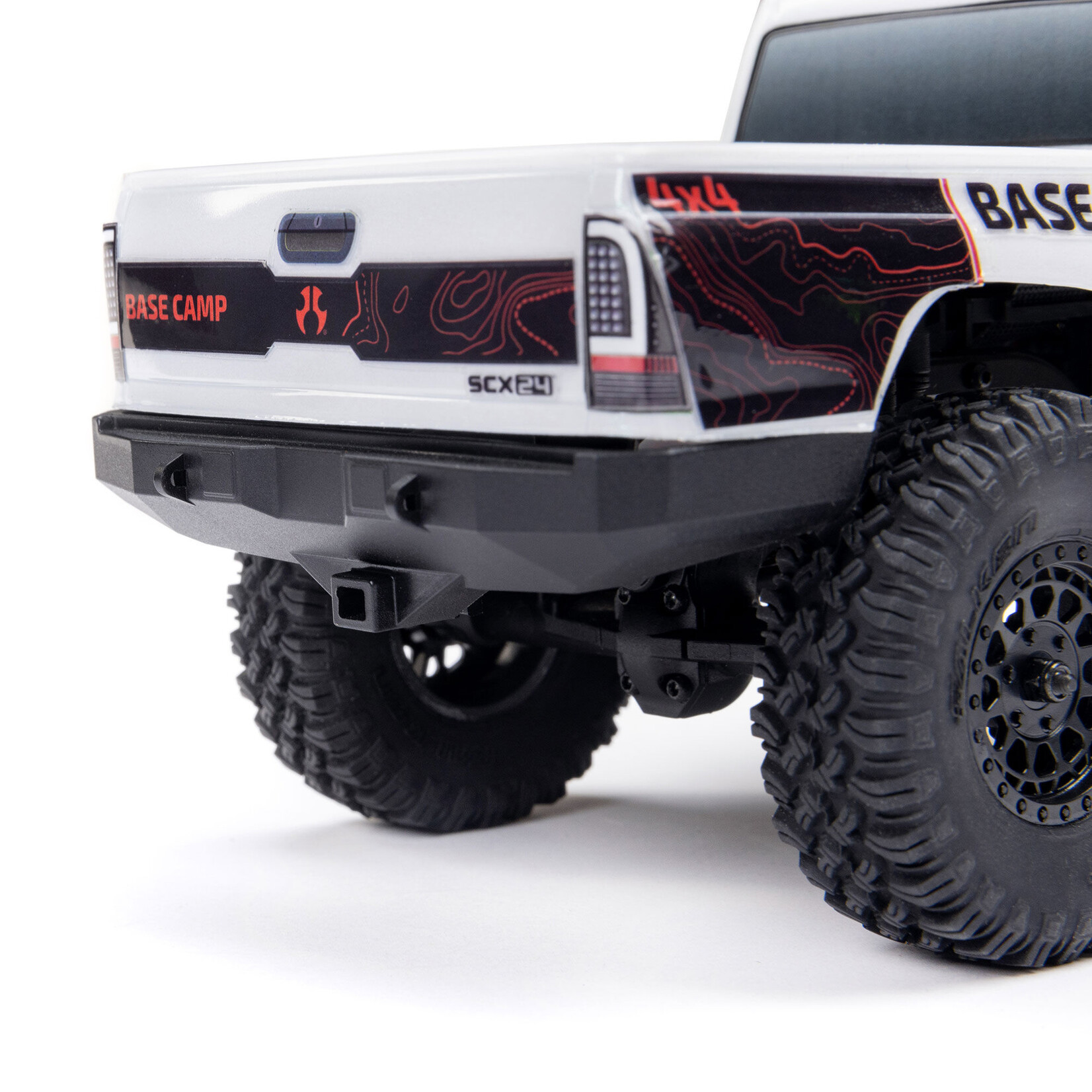 Axial 1/24 SCX24 Base Camp 4WD Rock Crawler Brushed RTR with Battery & Charger, White