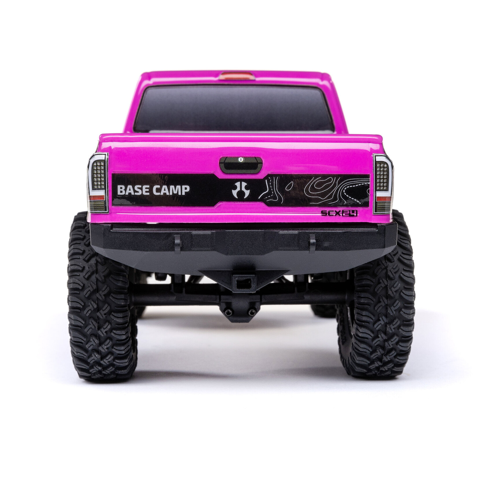 Axial 1/24 SCX24 Base Camp 4WD Rock Crawler Brushed RTR with Battery & Charger, Pink