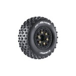 SC-Rock 1/10 Short Course Tires, Soft, 12, 14 & 17mm Removable Hex on Black Rim (2)