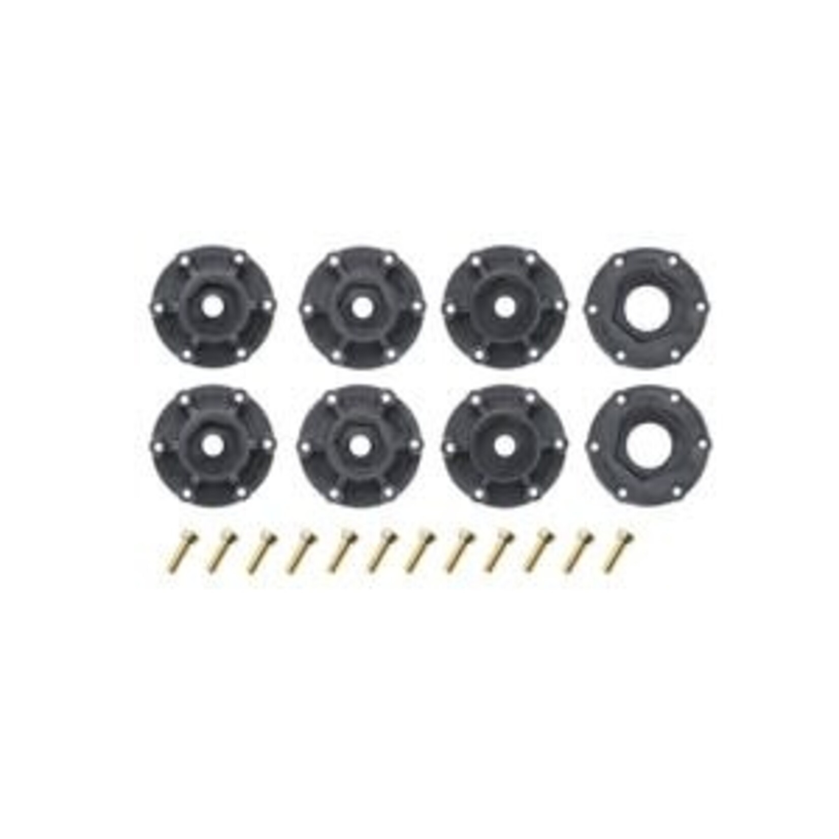 SC-Rock 1/10 Short Course Tires, Soft, 12, 14 & 17mm Removable Hex on Black Rim (2)