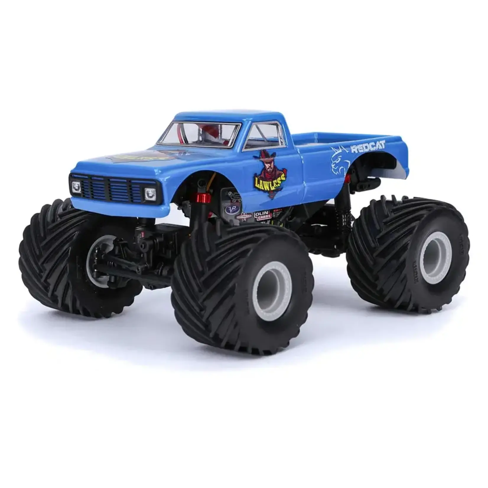 Redcat Racing MT-18 - 1/18 Scale Brushed Electric Monster Truck - Blue Lawless