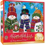 Master Pieces Happy Holidays: Snowy Afternoon (Snowmen) EzGrip Puzzle (300pc)