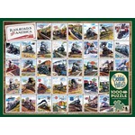 Cobble Hill Railroads of America Postage Stamps Collage Puzzle (1000pc)