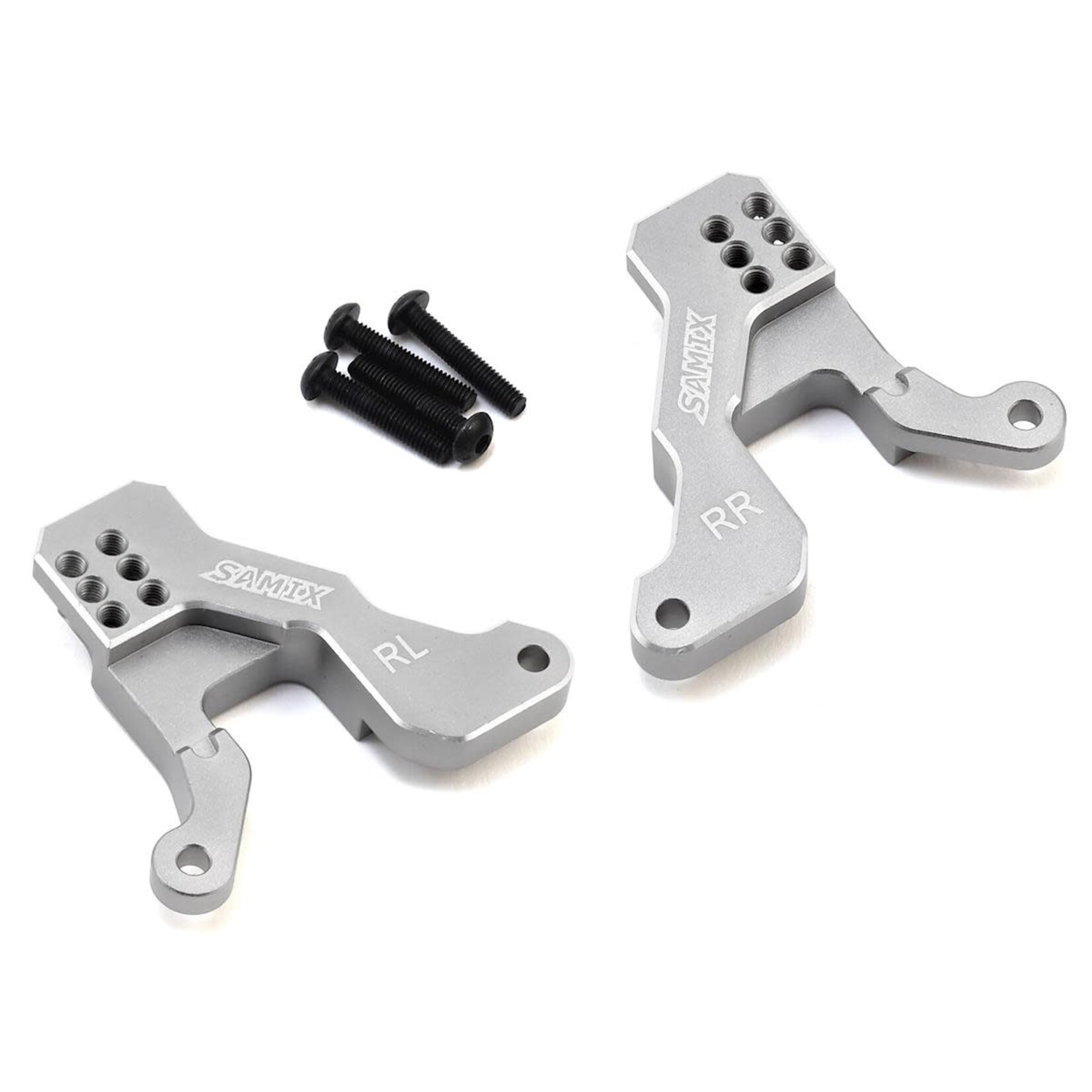 Samix Aluminum Rear Shock Plate for Traxxas TRX-4 (Silver)