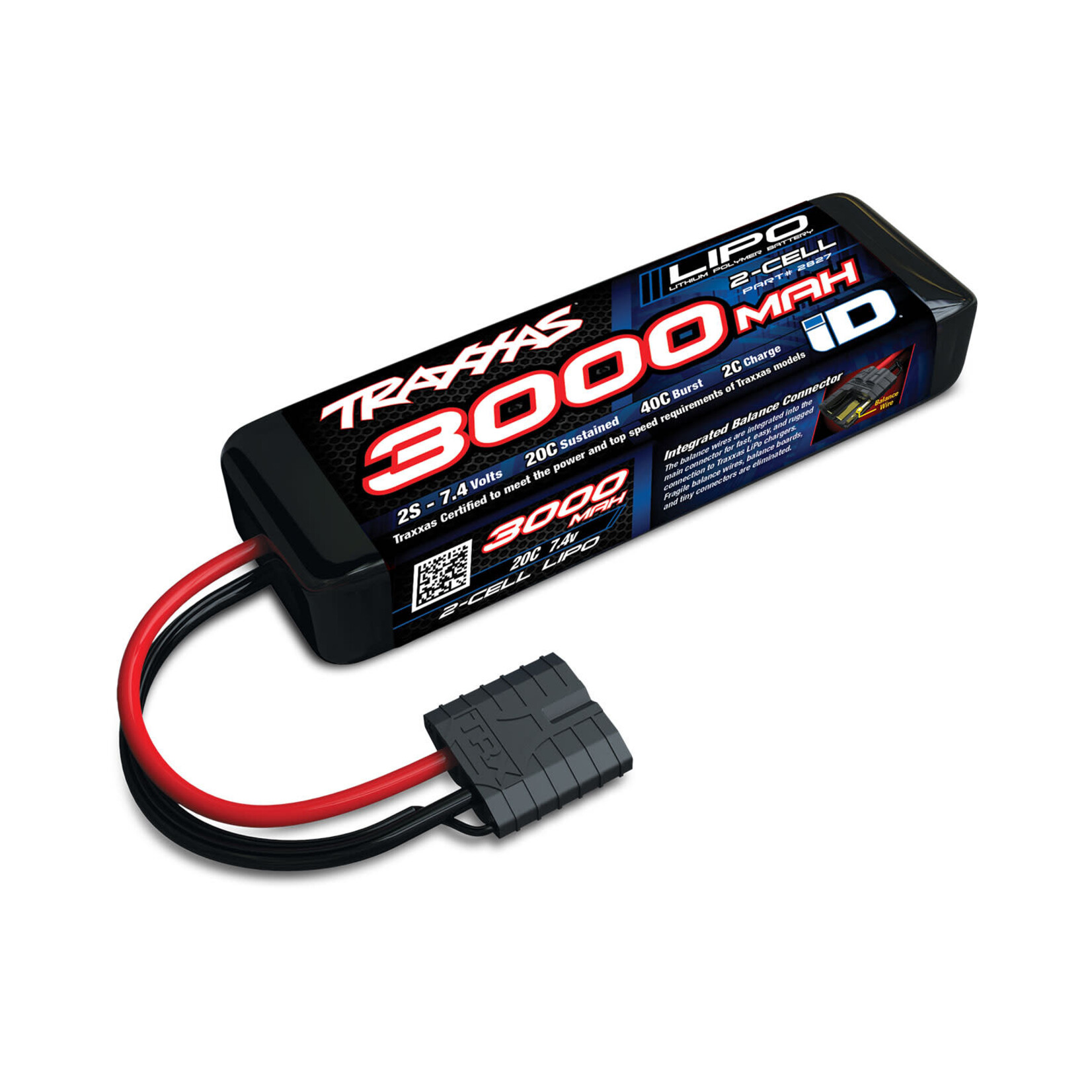 Traxxas 2s Lipo 3000 mAh - ID