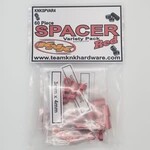 KNK 60 Piece 3mm Aluminum Spacer Variety Pack - Red