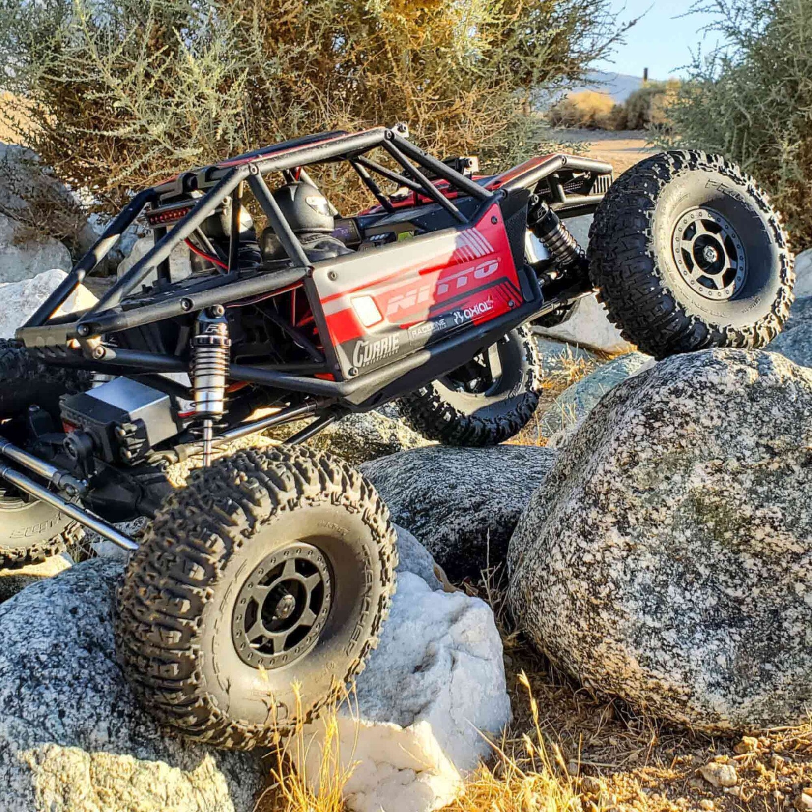 Pro-Line 1/10 Holcomb F/R 1.9" 12mm Crawler Bead-Loc Wheels (2) Black