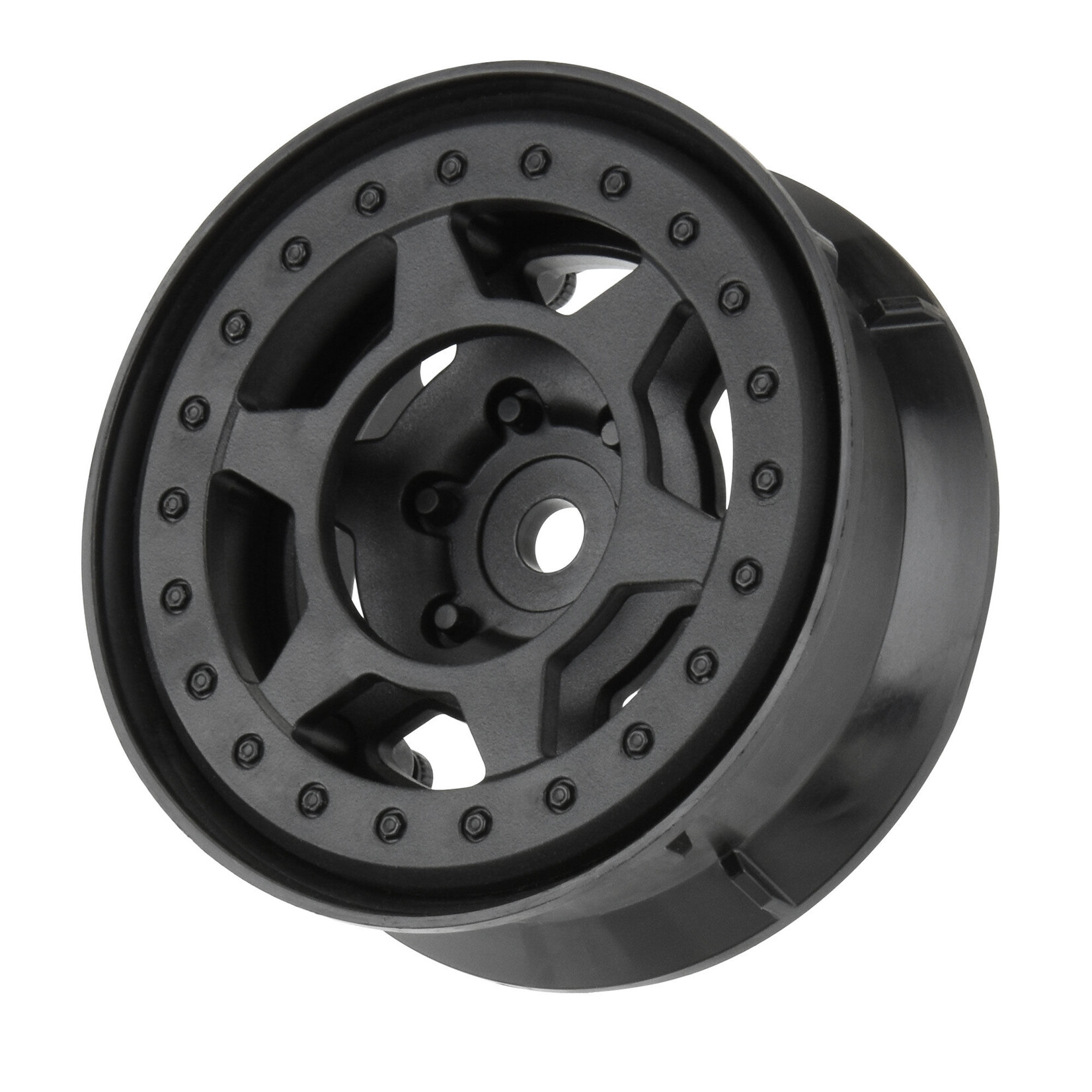 Pro-Line 1/10 Holcomb F/R 1.9" 12mm Crawler Bead-Loc Wheels (2) Black
