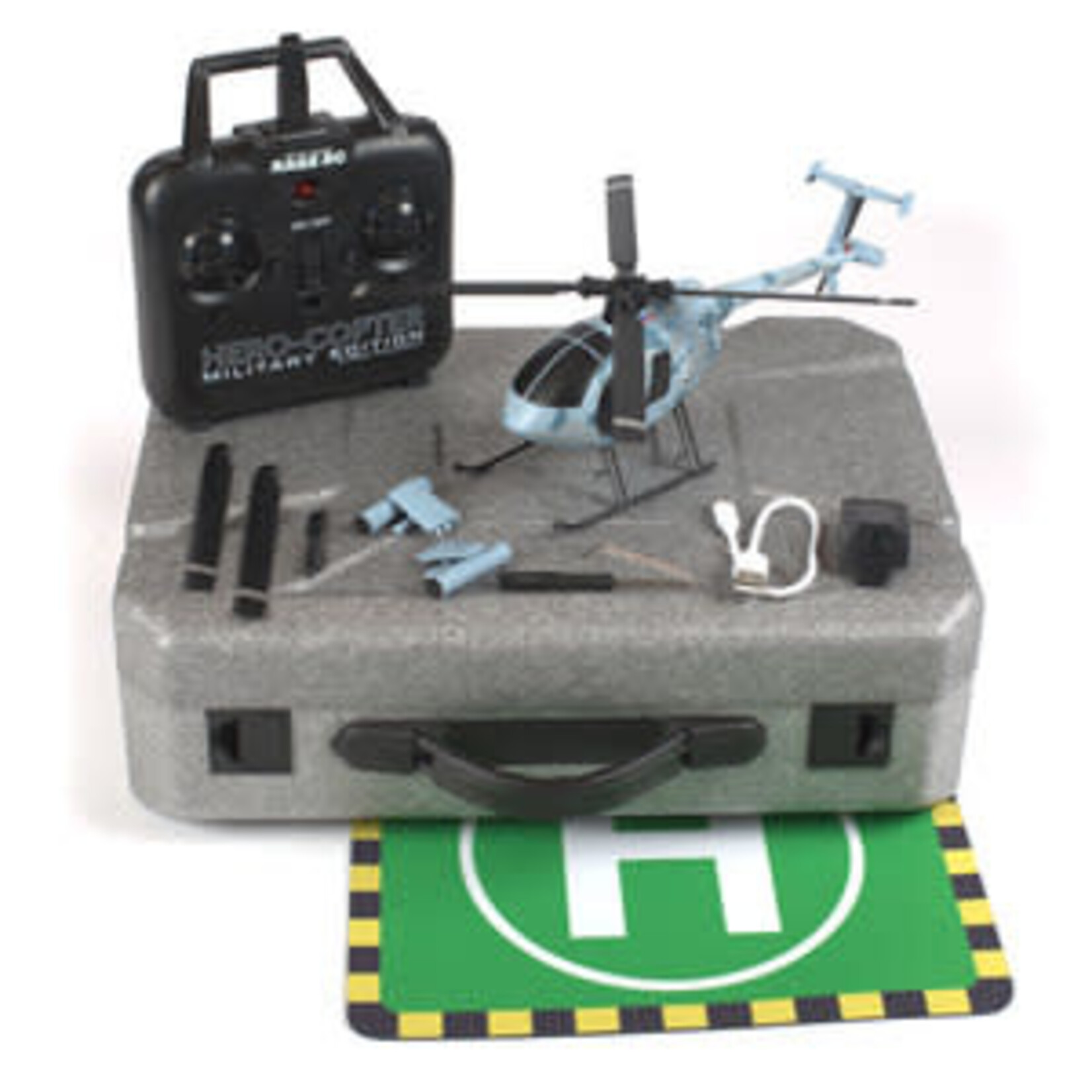 Rage R/C Hero-Copter Military, 4-Blade RTF Heli; Navy