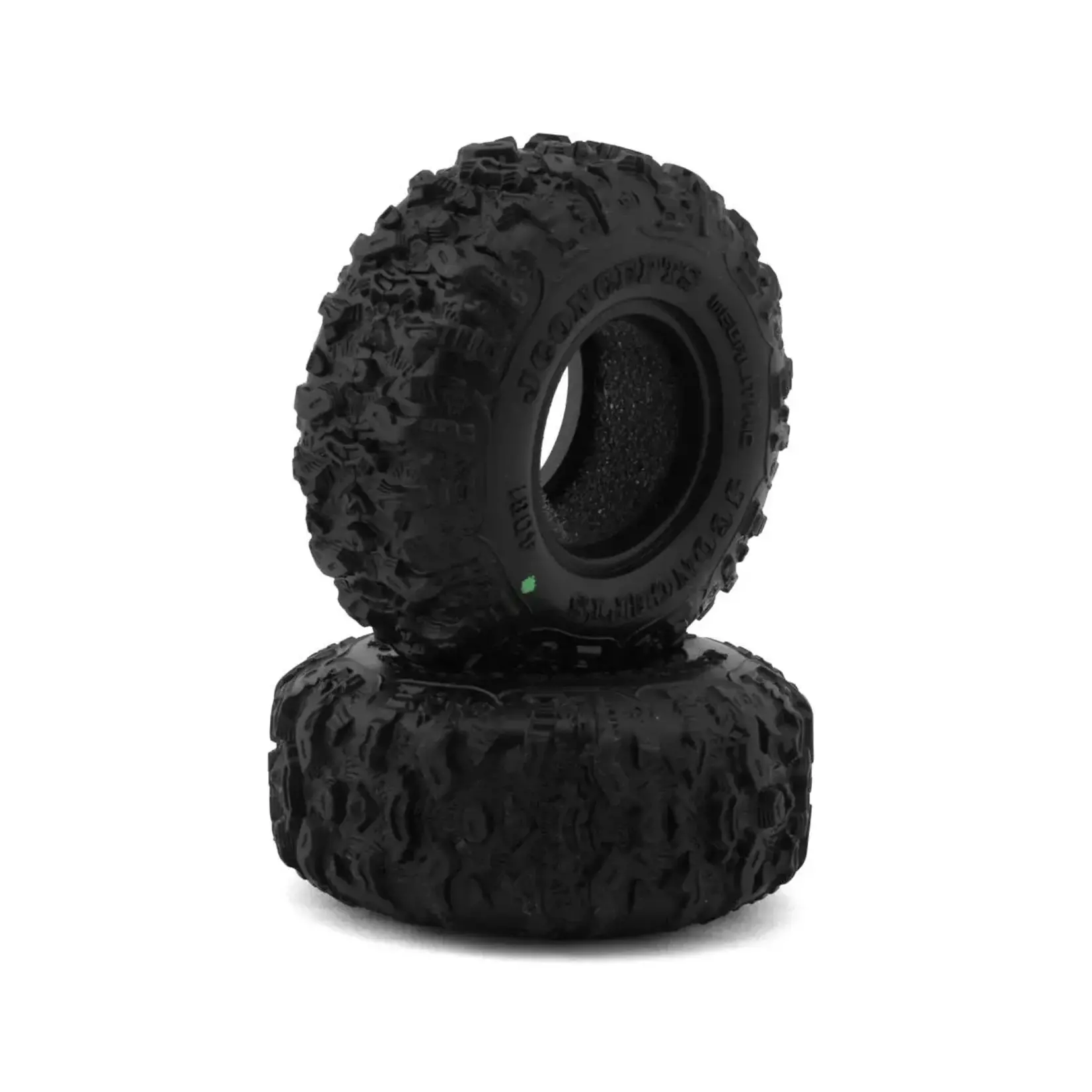 JConcepts Megalithic 1.0" Micro Crawler Tires (2) (57mm OD) (Green)