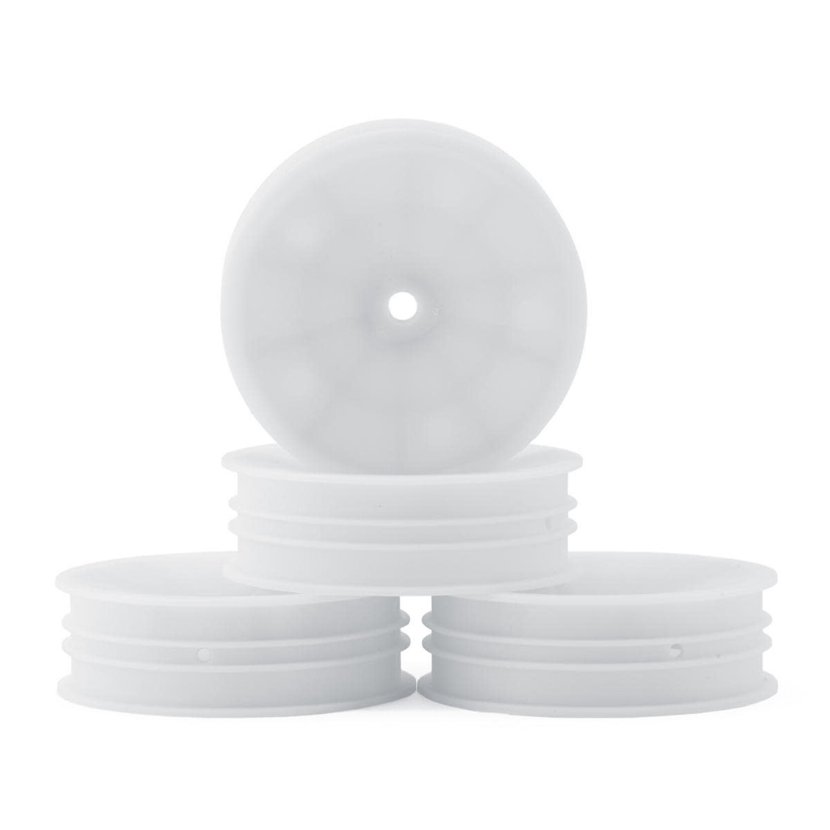 2.2" 2WD Front Slim Carpet Buggy Wheels (White) (4) w/12mm Hex