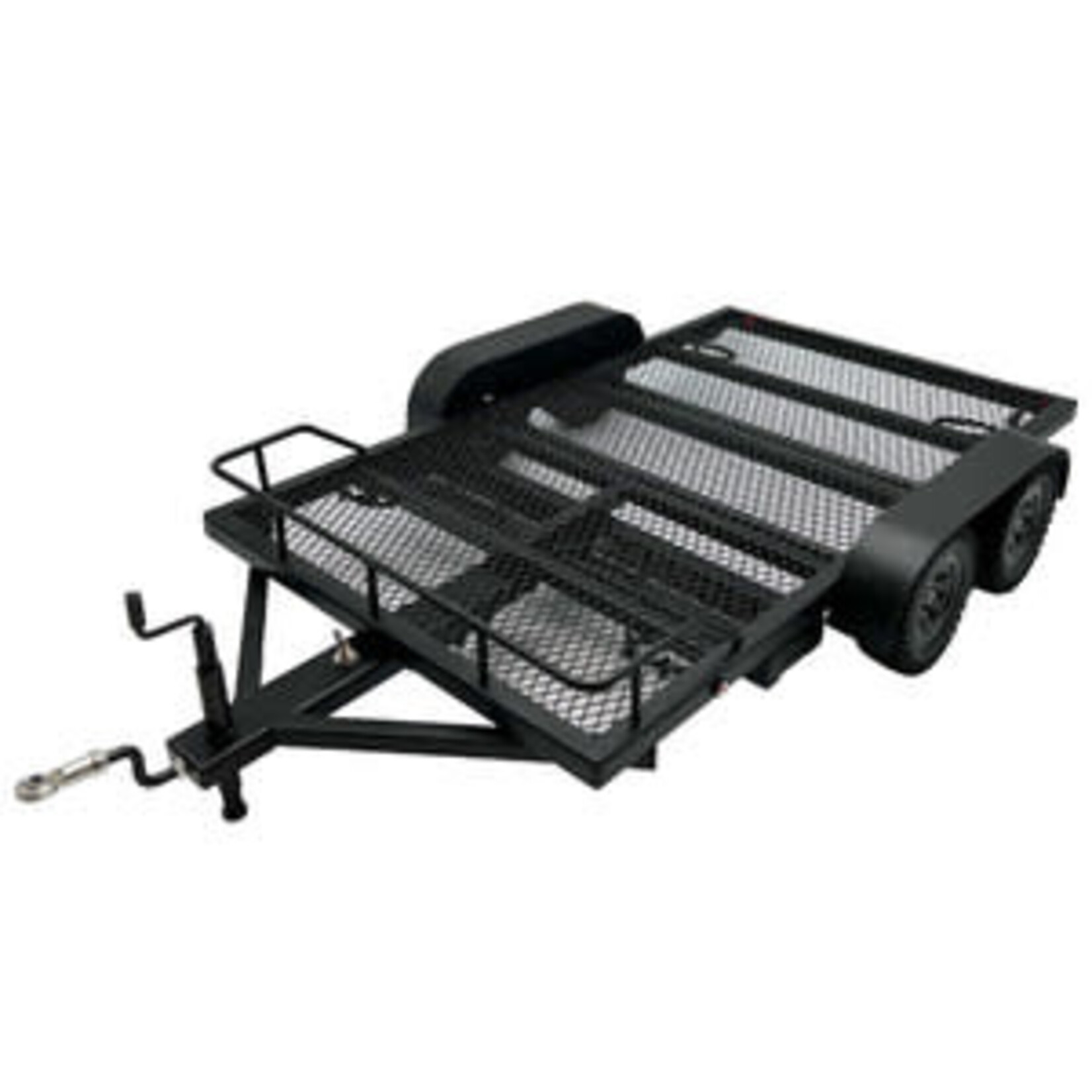 1/10 Scale Full Metal Car Hauler Trailer KIT with LED Lights (Black)