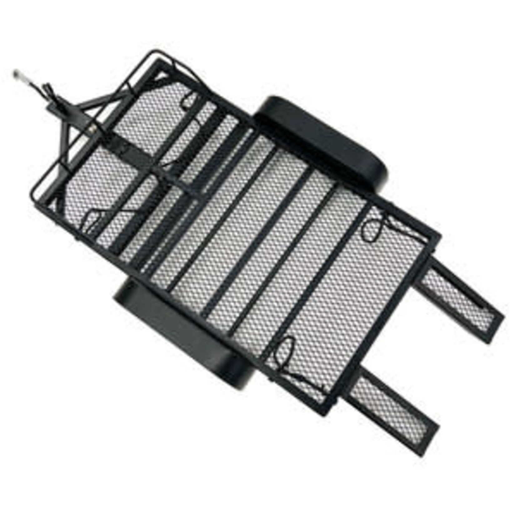 1/10 Scale Full Metal Car Hauler Trailer with LED Lights (Black)