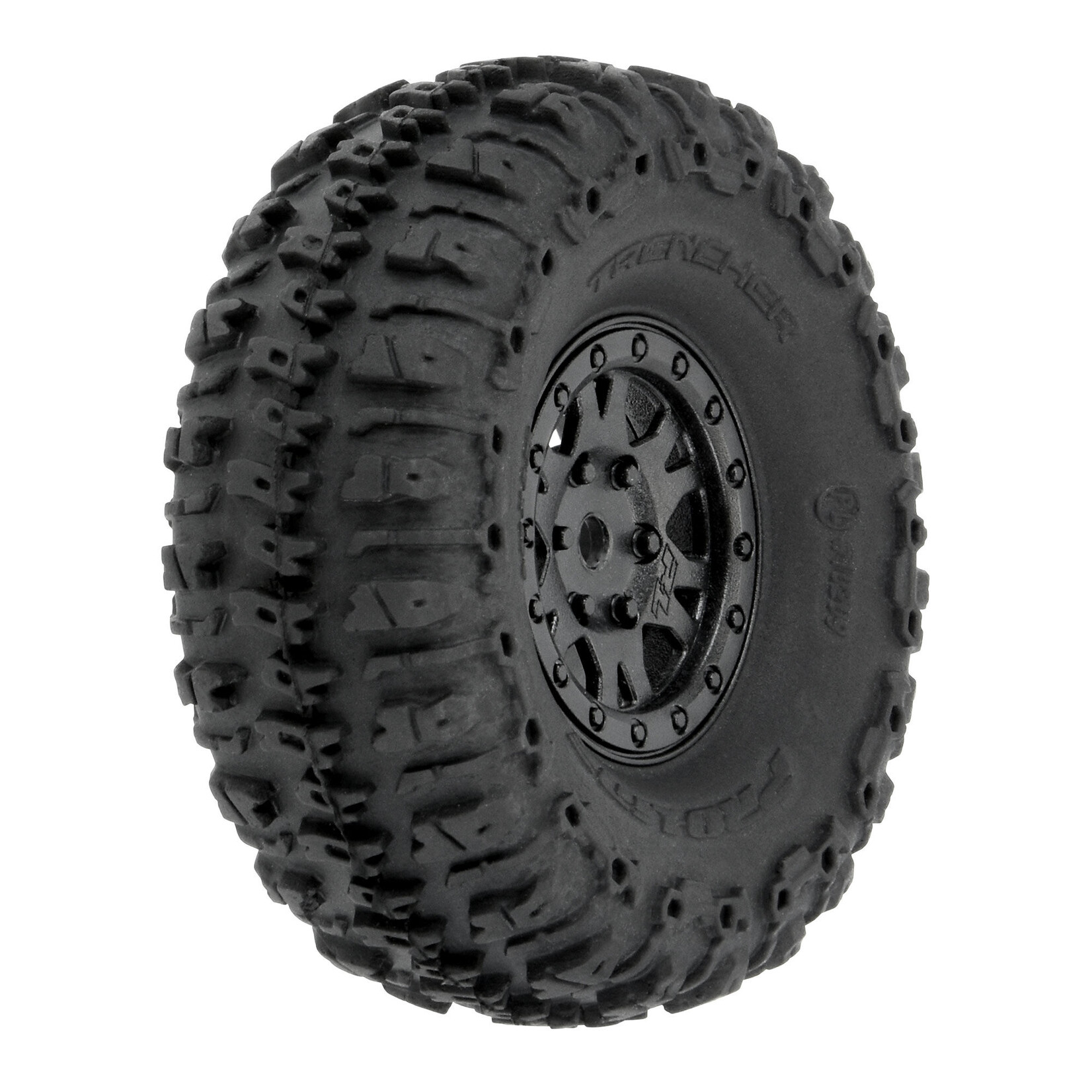 Pro-Line 1/24 Trencher F/R 1.0" Tires Mounted 7mm Black Impulse (4): SCX24