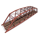 HO Double-Track Heavy-Duty Laced-Truss Bridge -- Kit - 28-1/4 x 4-3/4"  71.8 x 12.1cm