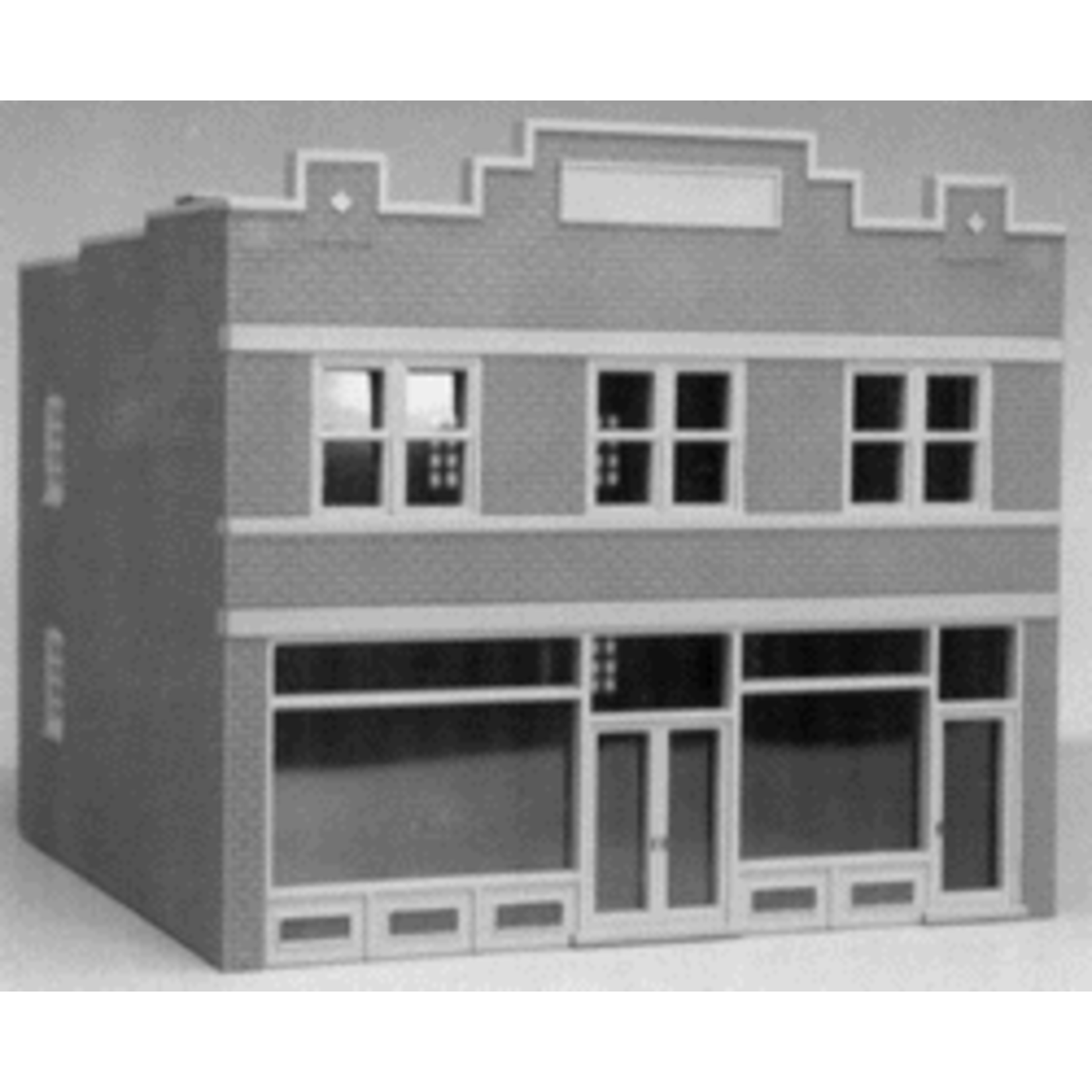 HO City Buildings -- Dime Store & Offices 4 x 4-1/8"  10 x 10.3cm KIT