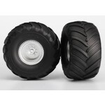 Traxxas Tires & wheels Terra Groove Satin dual profile tires, foam inserts (electric rear) (2)