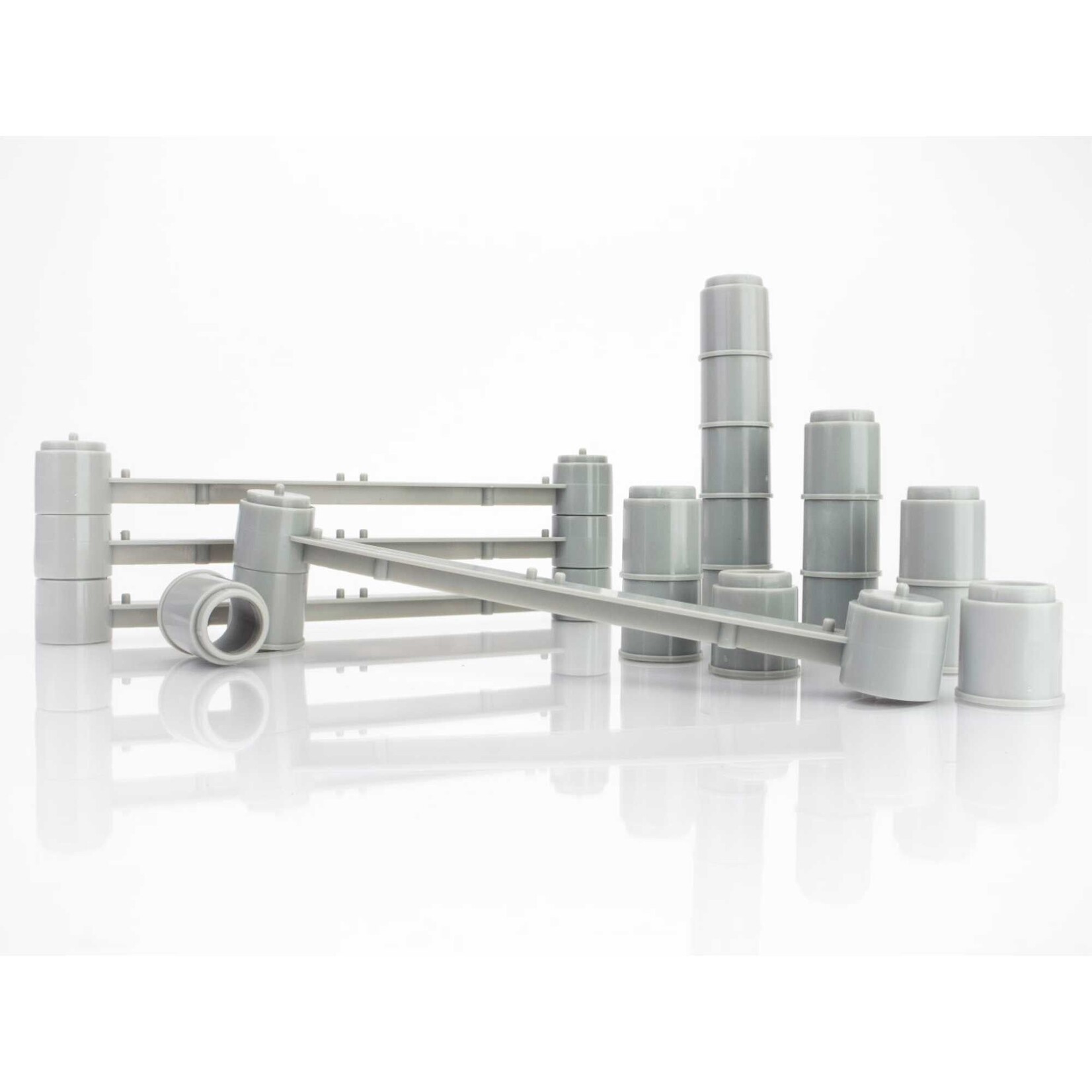 AFX Slot Cars 4 Lane Bridge Support, 4 pcs