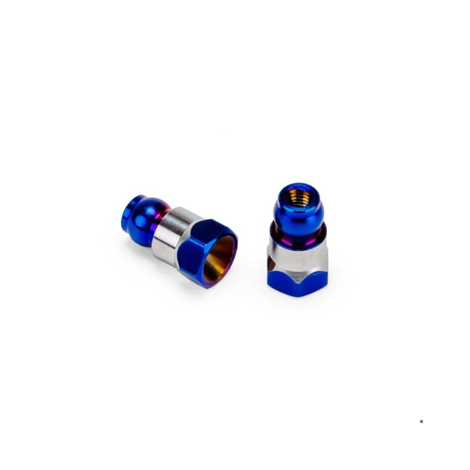 JConcepts RC10B7/B7D 10mm Fin Titanium Rear Stand-Off (Blue) (2)