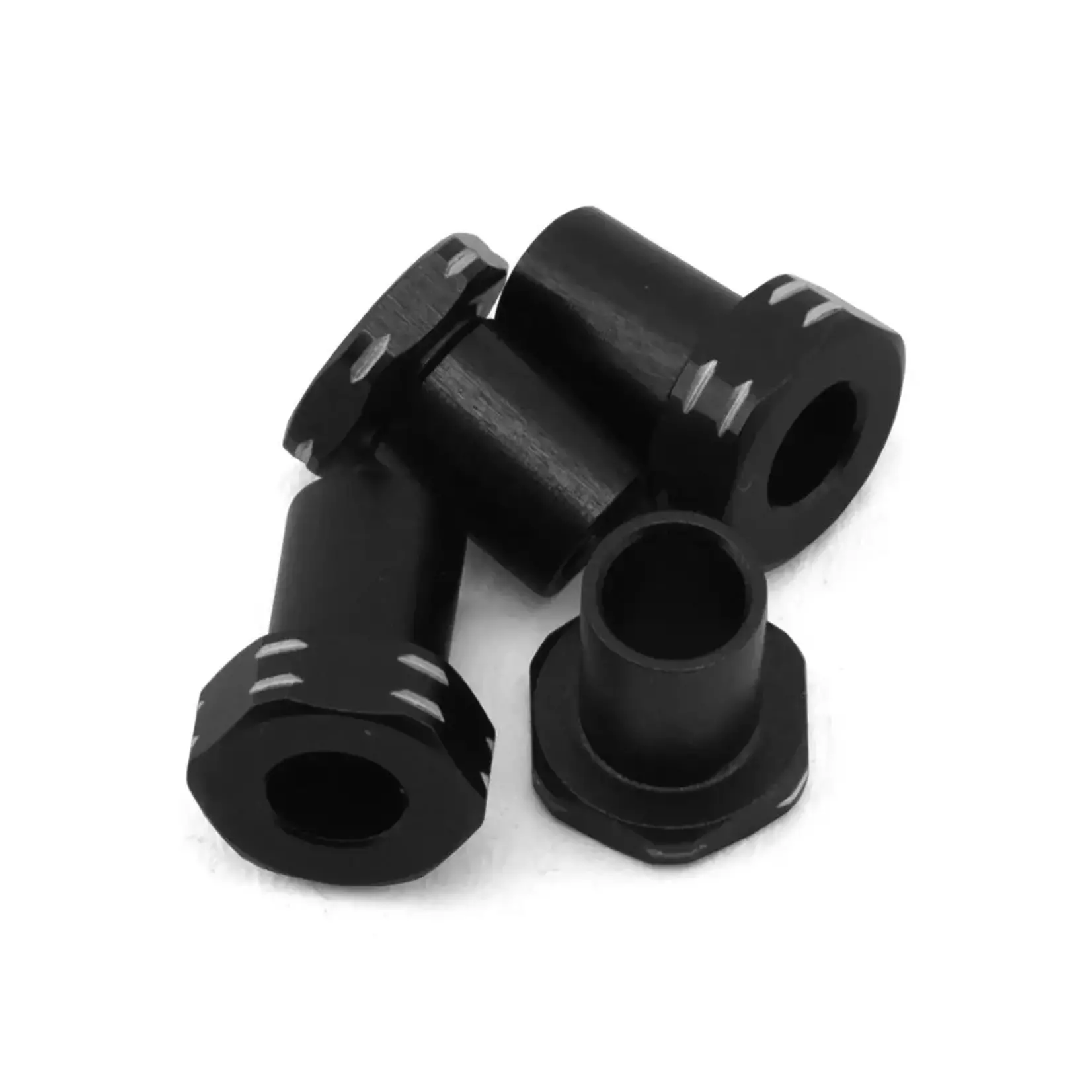 JConcepts RC10B7 Aluminum Caster Hat Bushings (Black) (4) (1 & 2mm)