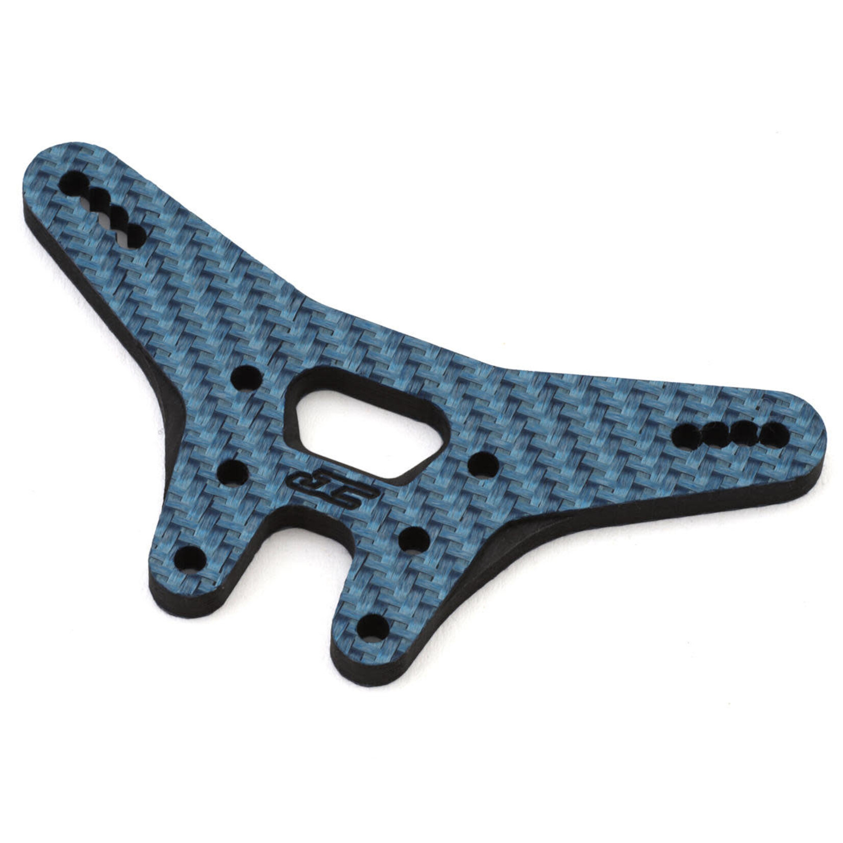 JConcepts RC10B7 Carbon Fiber Rear Shock Tower (Blue)