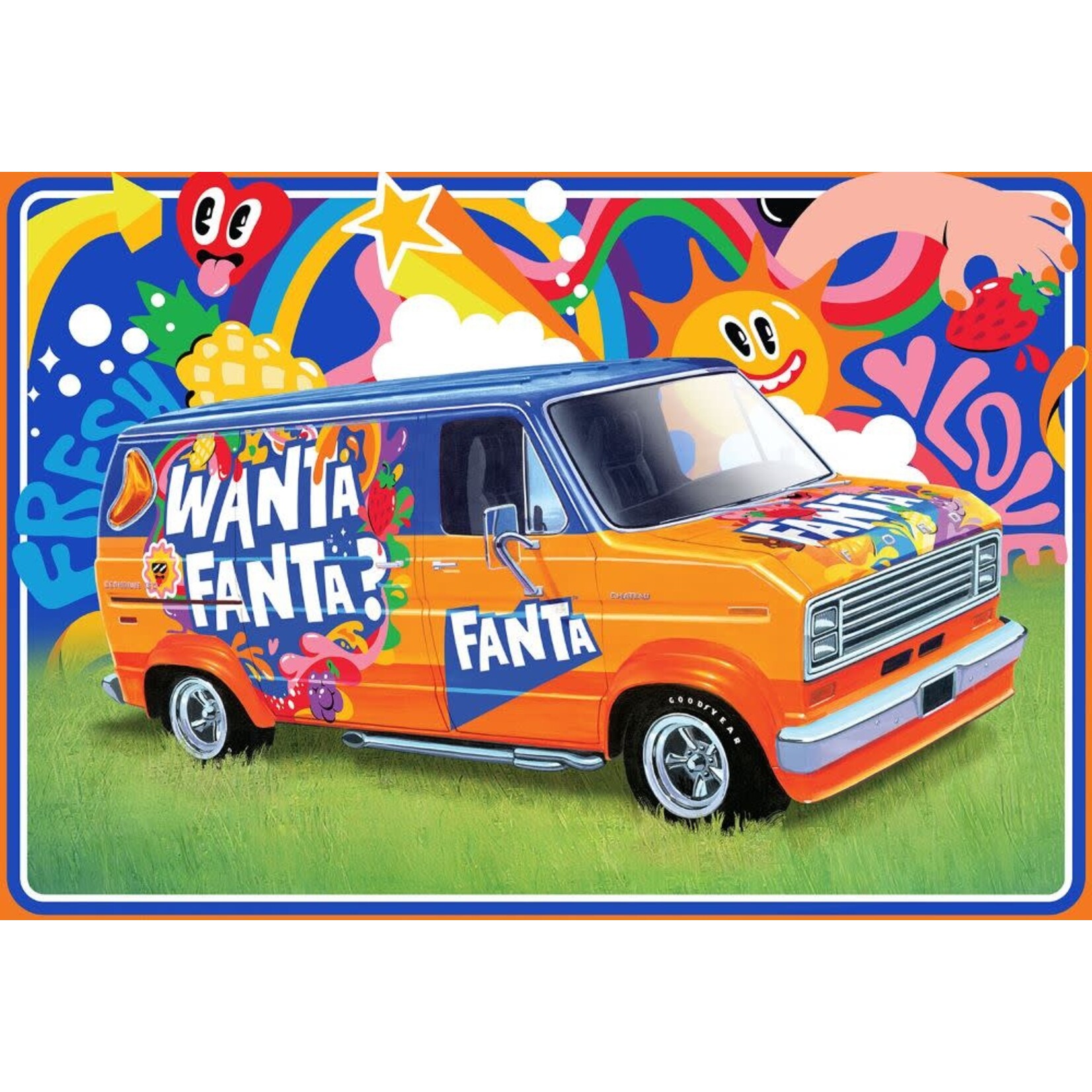 AMT 1/25 Fanta 1977 Ford Custom Van