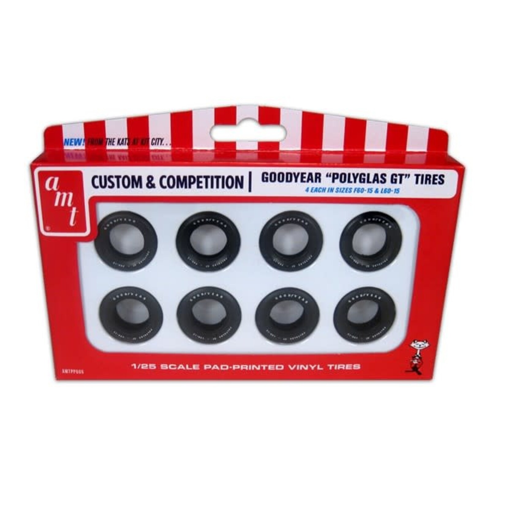 AMT 1/25 Goodyear Polyglas GT Tire Parts Pack