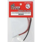 Gofer Racing 1/24-1/25 Brown Prewired Distributor w/Aluminum Plug & Boot