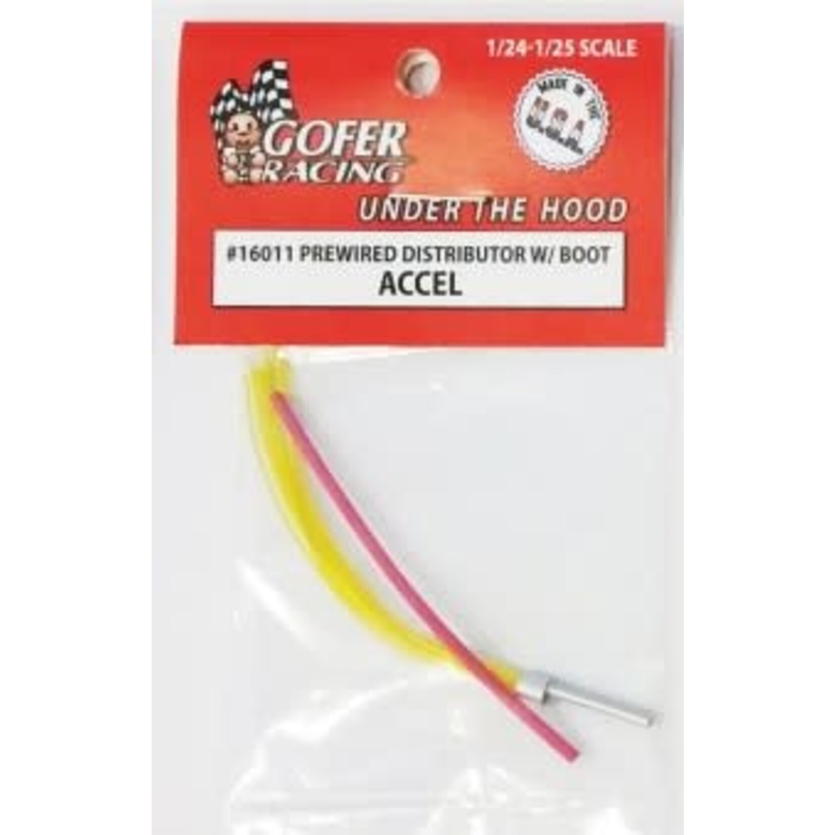 Gofer Racing 1/24-1/25 Accel Prewired Distributor w/Aluminum Plug & Boot