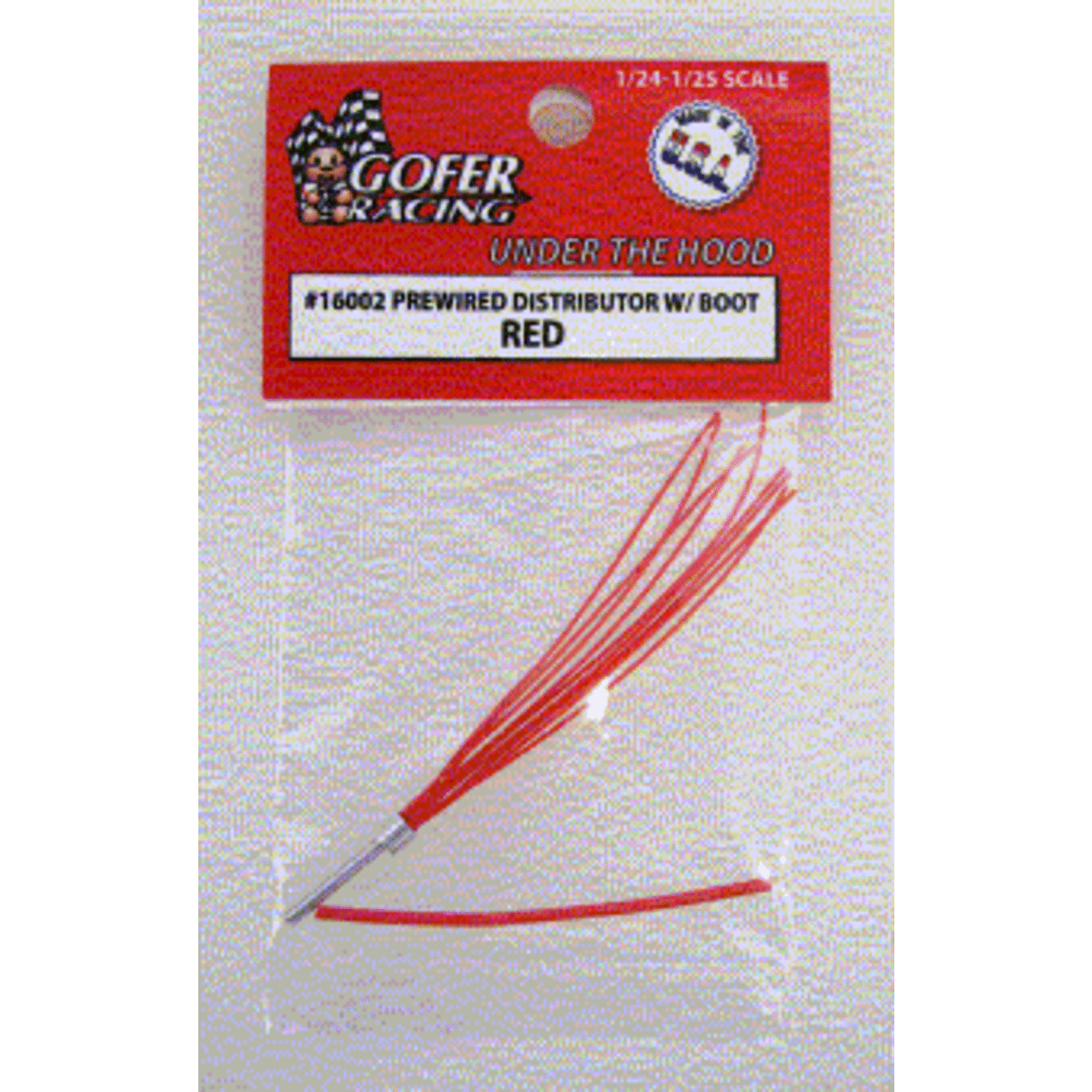 Gofer Racing 1/24-1/25 Red Prewired Distributor w/Aluminum Plug & Boot