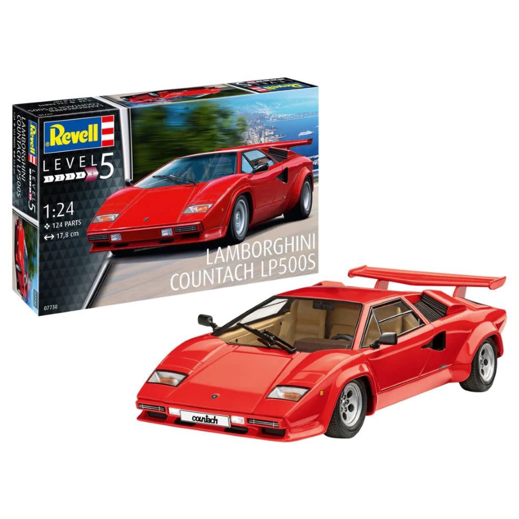 Revell 1/24 Lamborghini Countach LP500S Sports Car