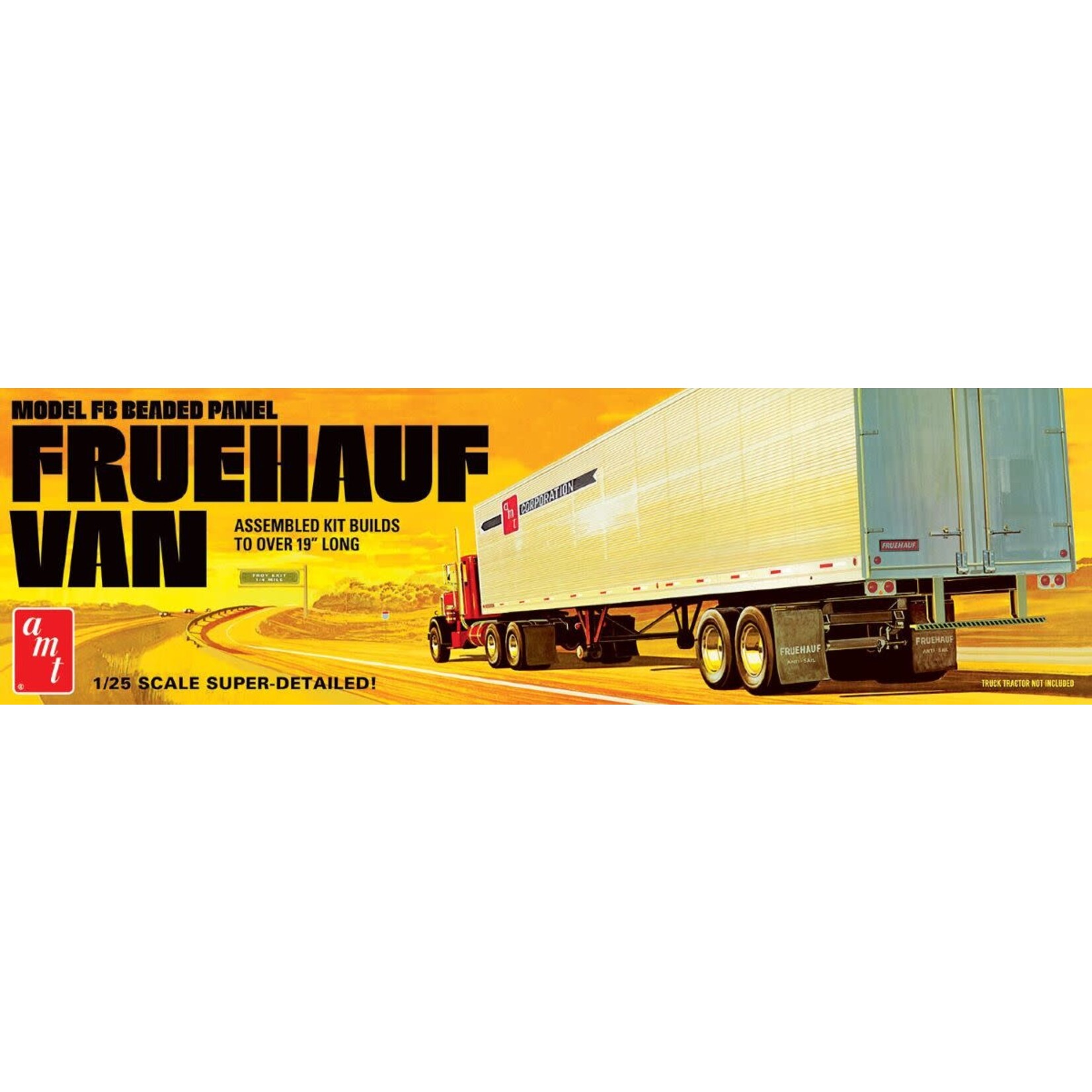 AMT 1/25 Fruehauf Model FB Beaded Panel Trailer