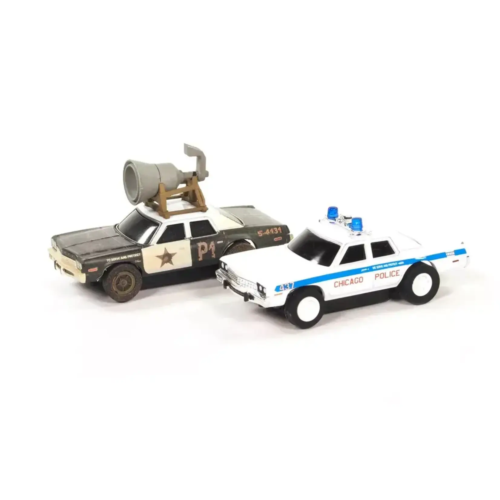 HO Blues Brothers 106 Miles to Chicago 28' Slot Car Racing Set