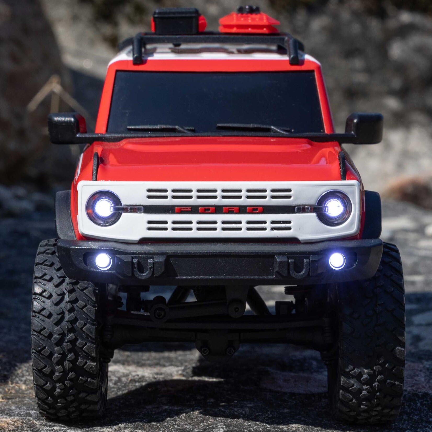 Axial 1/24 SCX24 Ford Bronco Heritage Edition 4X4 RTR Brushed Rock Crawler (Battery & Charger Included), Red