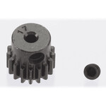 Robinson Racing Products (RRP) 0.5 Module Hard Blackened Steel Mini Pinion 2mm, 17T